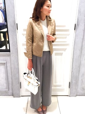 「MUSE（ミューズ）のアイテム（トップス）」を使った、museさん（レディース・158cm）の冬コーディネート