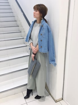 「MUSE（ミューズ）のアイテム（トップス）」を使った、museさん（レディース・157cm）の冬コーディネート