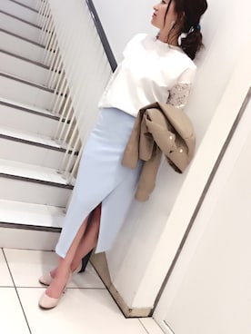 「MUSE（ミューズ）のアイテム（トップス）」を使った、museさん（レディース・159cm）の冬コーディネート