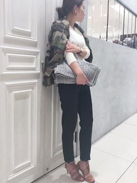 「MUSE（ミューズ）のアイテム（トップス）」を使った、museさん（レディース・158cm）の冬コーディネート