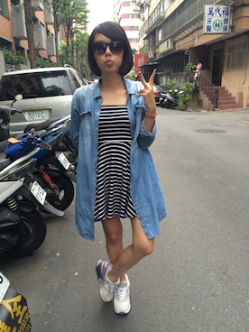 「Daniel Wellington」｜Tina W.さん（レディース・153cm）の春コーディネート