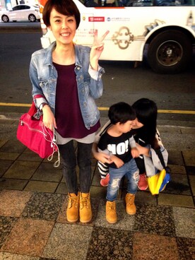 「Daniel Wellington」｜Tina W.さん（レディース・153cm）の秋コーディネート