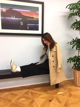 「URBAN RESEARCH ROSSO WOMEN（アーバンリサーチ　ロッソ）のアイテム（トレンチコート）」を使った、やまぐーさん（レディース・166cm）の秋コーディネート