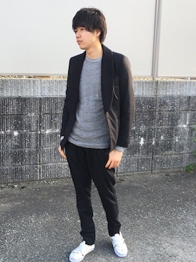 「NUMERO UNO（ヌメロウーノ）のアイテム」を使った、Kaoru Nakaharaさん（メンズ・182cm）の春コーディネート