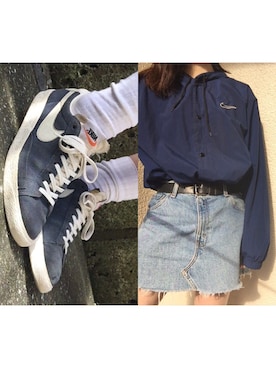 「blazer」｜「アイテム（ナイロンジャケット）」を使った、ustkaaaさん（レディース・162cm）の秋コーディネート