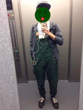 「FRAPBOIS half」｜「アイテム（帽子）」を使った、愛がない兎さん（メンズ・170cm）の秋コーディネート