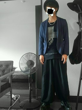 「SRIVER」｜「アイテム（帽子）」を使った、 Hoshitoさん（メンズ・167cm）の秋コーディネート