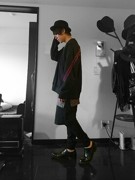 「SRIVER（スリヴァー）のアイテム（帽子）」を使った、 Hoshitoさん（メンズ・166cm）の春コーディネート