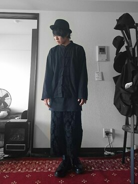 「SRIVER（スリヴァー）のアイテム（帽子）」を使った、 Hoshitoさん（メンズ・166cm）の春コーディネート