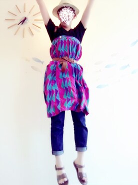 かRUさん(レディース・160cm)の夏コーディネート