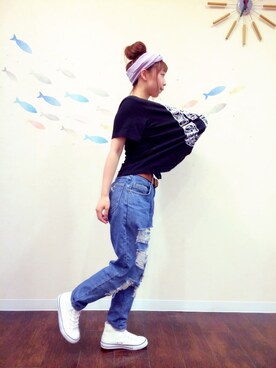 かRUさん（レディース・160cm）の夏コーディネート