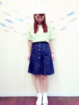 かRUさん（レディース・160cm）の夏コーディネート