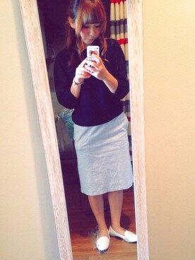 「PORTLAND（ポートランド）のアイテム」を使った、SHIORI☺︎さん（レディース・153cm）の秋コーディネート