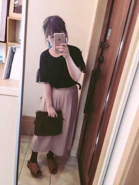 「タッセルイヤリング」｜memeさん（レディース・148cm）の夏コーディネート