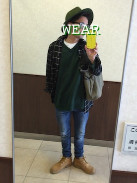 「アイテム（トレンチコート）」を使った、Ipさん（メンズ・165cm・40代）の冬コーディネート