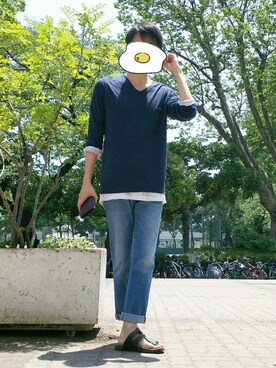 ネイビー狂いさんのコーディネート