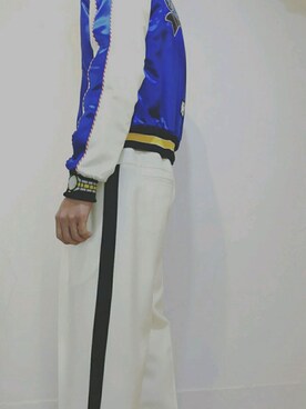 「韓国」｜「アイテム（ナイロンジャケット）」を使った、かーさん（メンズ・175cm）の夏コーディネート