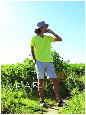 「アイテム（その他、ブラウン系）」を使った、つちぽんさん（メンズ・176cm）の夏コーディネート