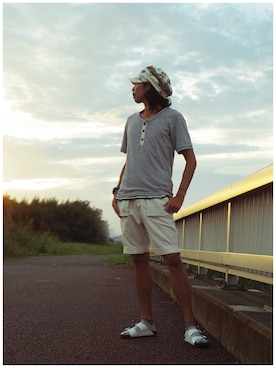 「PHATEE（ファッティー）のアイテム（帽子）」を使った、つちぽんさん（メンズ・176cm）の秋コーディネート