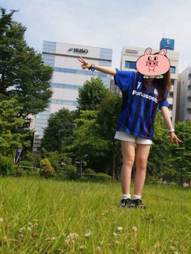 「ガンバ大阪」｜未来さん（レディース・165cm）の夏コーディネート