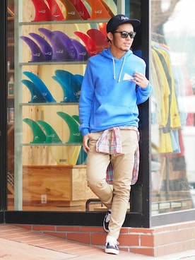 HAPPY西村さん(メンズ・180cm)の春コーディネート