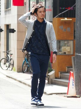 HAPPY西村さん（メンズ・180cm）の春コーディネート