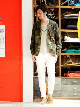 HAPPY西村さん（メンズ・180cm）の春コーディネート