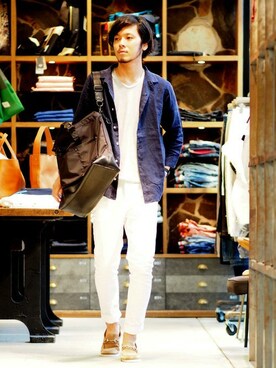 HAPPY西村さん（メンズ・180cm）の春コーディネート