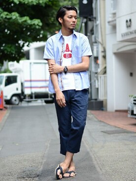 HAPPY西村さん（メンズ・180cm）の夏コーディネート