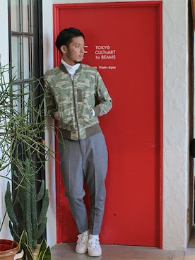 HAPPY西村さん（メンズ・180cm）の秋コーディネート