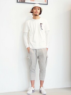 HAPPY西村さん(メンズ・180cm)の春コーディネート