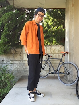 「CONVERSE（コンバース）のCONVERSE コンバース ジャック パーセル / JACK PURCEL（スニーカー）」を使った、ぜろせんさん（メンズ・184cm）の秋コーディネート