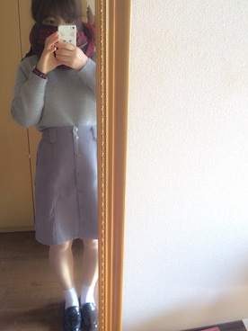 「大学」｜「アイテム（腕時計）」を使った、arSさん（レディース・154cm）の冬コーディネート