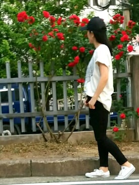 「前だけイン」｜naoko🌸尚子さん（レディース・164cm）の春コーディネート