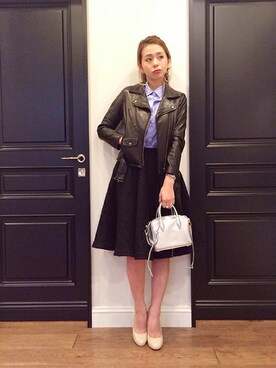 KAORI TACHIさん（レディース・160cm）の冬コーディネート