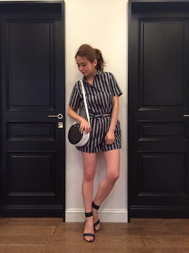 「MAISON DE REEFUR（メゾンドリーファー）のアイテム（つなぎ/オールインワン）」を使った、KAORI TACHIさん（レディース・160cm）の春コーディネート