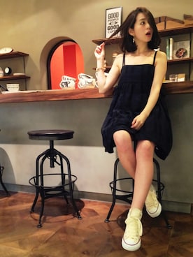 「reefur」｜「アイテム（ワンピース/ドレス）」を使った、KAORI TACHIさん（レディース・160cm）の春コーディネート