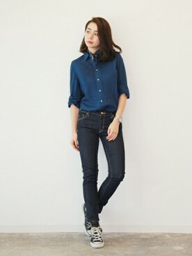 ピンタックシャツを使ったレディース人気ファッションコーディネート Wear ピンタックシャツを使ったレディース人気ファッションコーディネート Wear