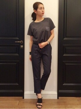 KAORI TACHIさん（レディース・160cm）の夏コーディネート