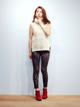 KAORI TACHIさん（レディース・160cm）の秋コーディネート