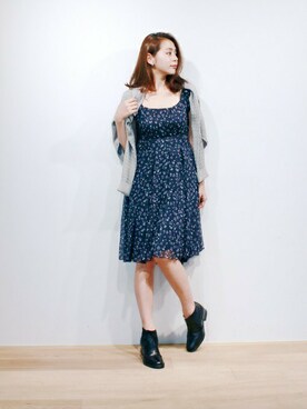 Maison De Reefur メゾンドリーファー の シルクフラワープリントドレス ワンピース Wear