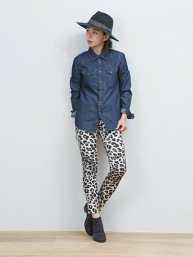 KAORI TACHIさん（レディース・160cm）の秋コーディネート