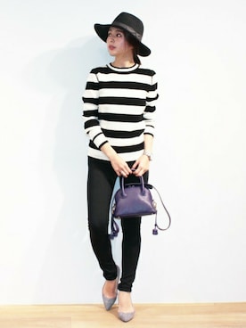 KAORI TACHIさん（レディース・160cm）の秋コーディネート