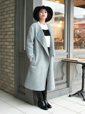 「MAISON DE REEFUR（メゾンドリーファー）のアイテム（その他アウター）」を使った、KAORI TACHIさん（レディース・160cm）の秋コーディネート