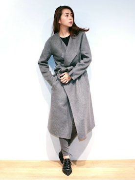 「MAISON DE REEFUR（メゾンドリーファー）のアイテム（その他アウター）」を使った、KAORI TACHIさん（レディース・160cm）の秋コーディネート