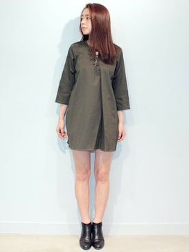 KAORI TACHIさん（レディース・160cm）の冬コーディネート