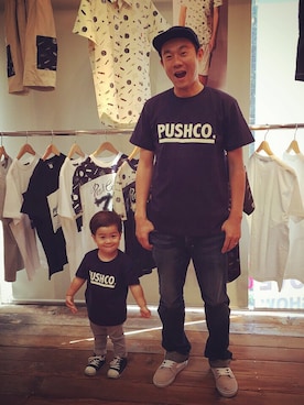 「PUSH CONNECTION（プッシュコネクション）のアイテム」を使った、岡田晋さん（メンズ・170cm）の秋コーディネート