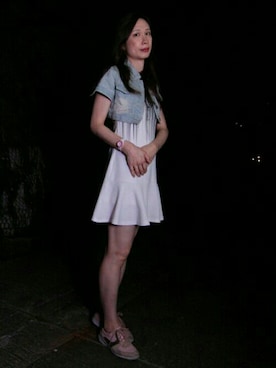 「UNKNOWN.（アンノウン）のアイテム（デニムジャケット）」を使った、Beatrice さん（レディース・173cm）の春コーディネート