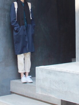 「I am I （アイアムアイ）のアイテム（その他アウター）」を使った、Unlversoさん（レディース・172cm）の冬コーディネート