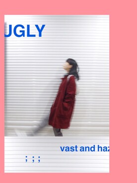 「アイテム（ステンカラーコート）」を使った、Unlversoさん（レディース・170cm・10代）の春コーディネート